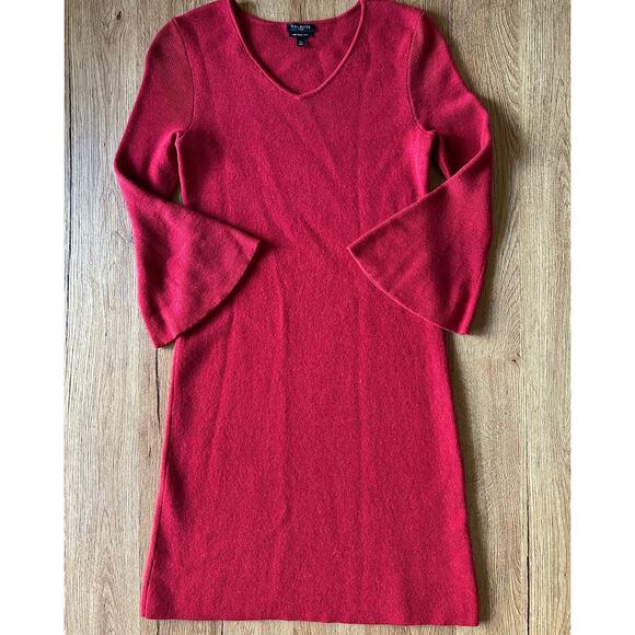 Talbots Petites Pure Merino Wool Red Sweater Dress Size Small Petite - Picture 1 of 6